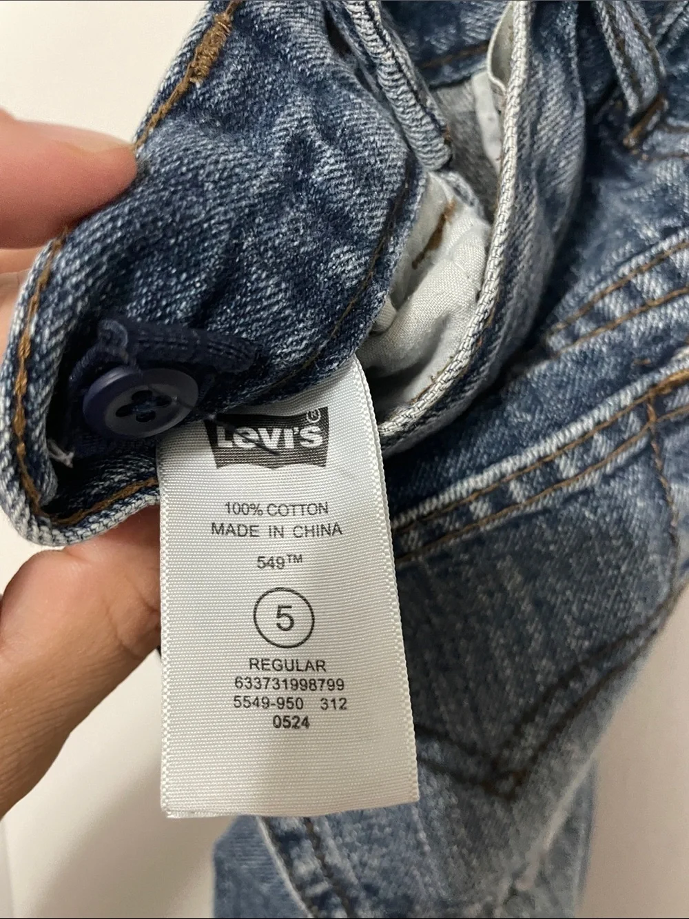 Levi's Boys Blue Straight Jeans - Faded Indigo